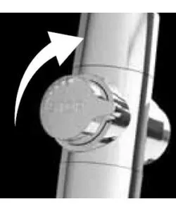 Doccetta "helix" in abs cromato, Ø78 mm